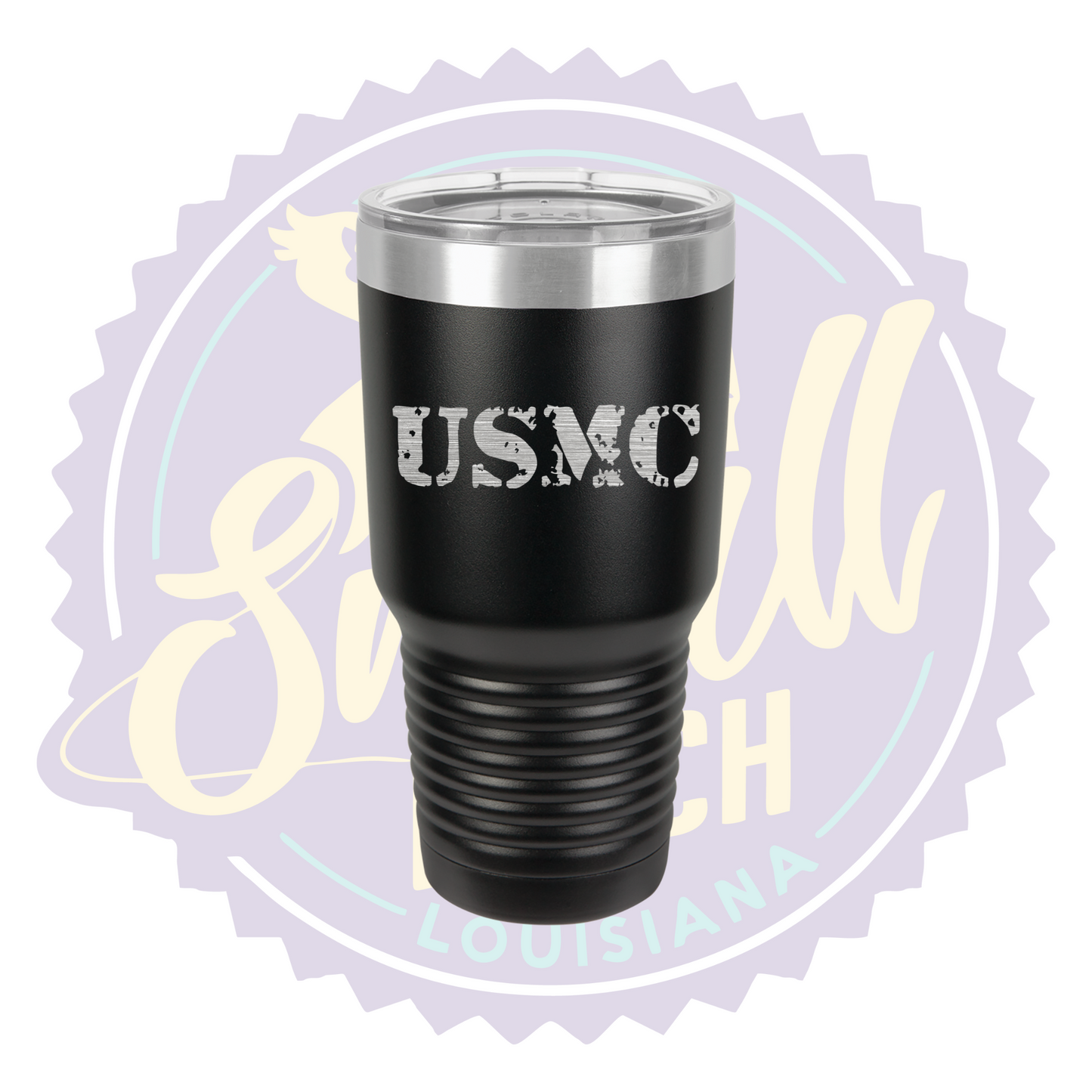 USMC Laser Engraved Tumbler