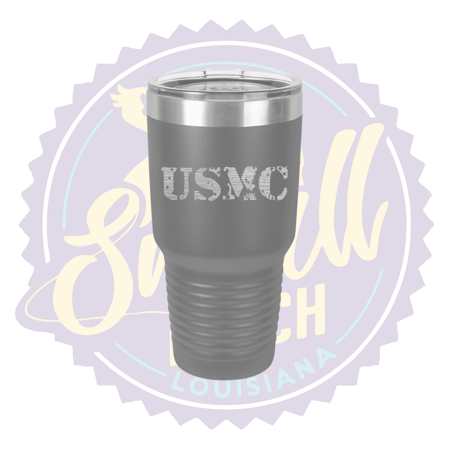 USMC Laser Engraved Tumbler