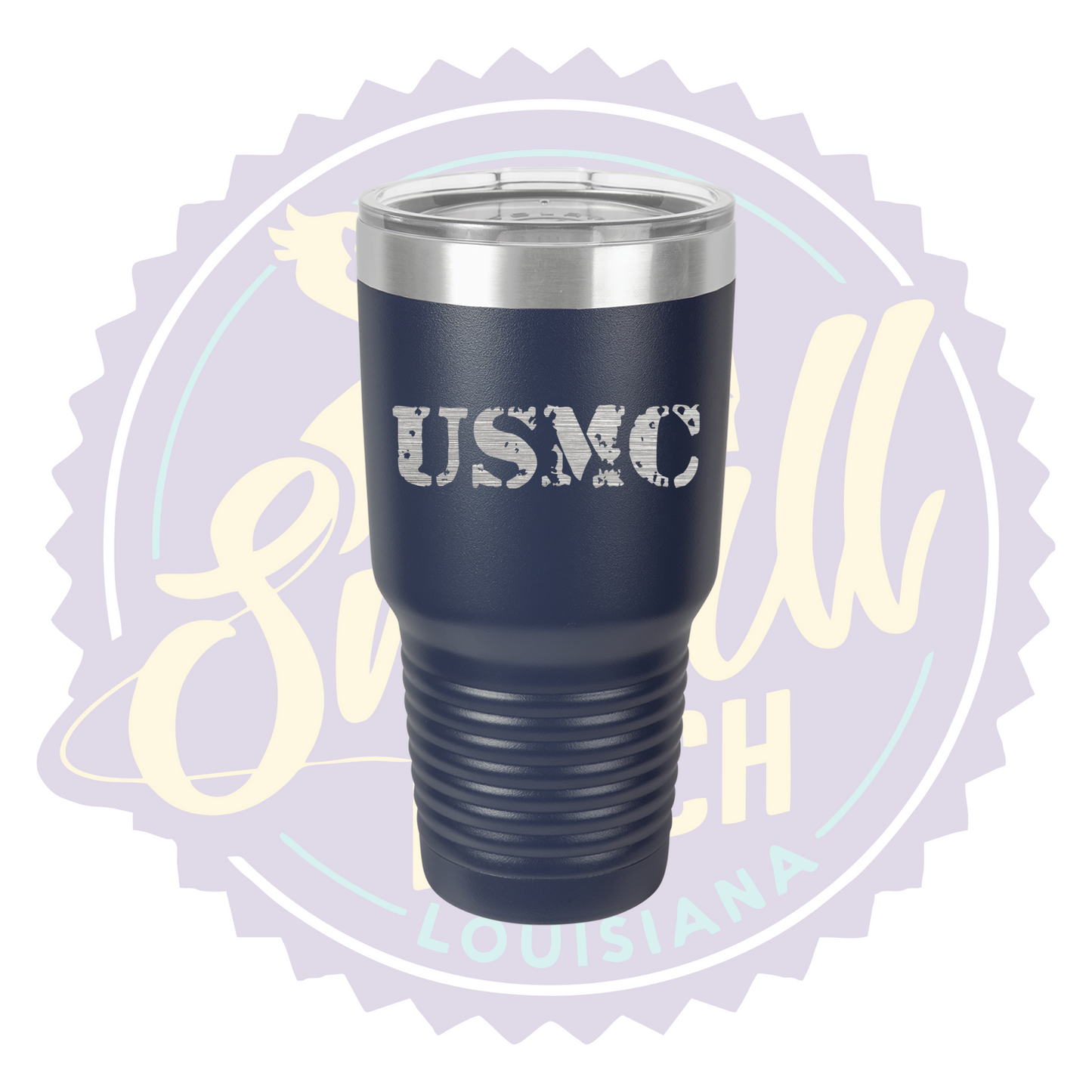 USMC Laser Engraved Tumbler