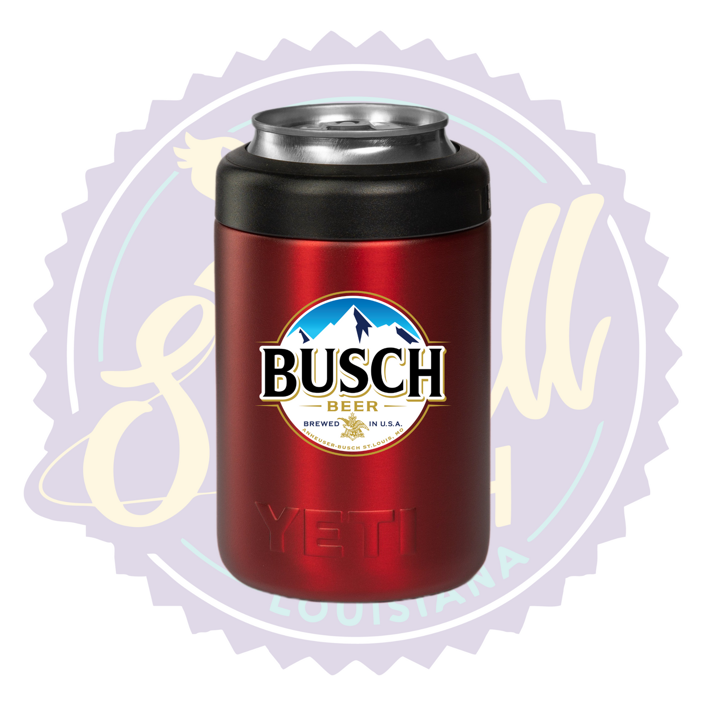 Busch Beer Full Color Print Can Beverage Holder