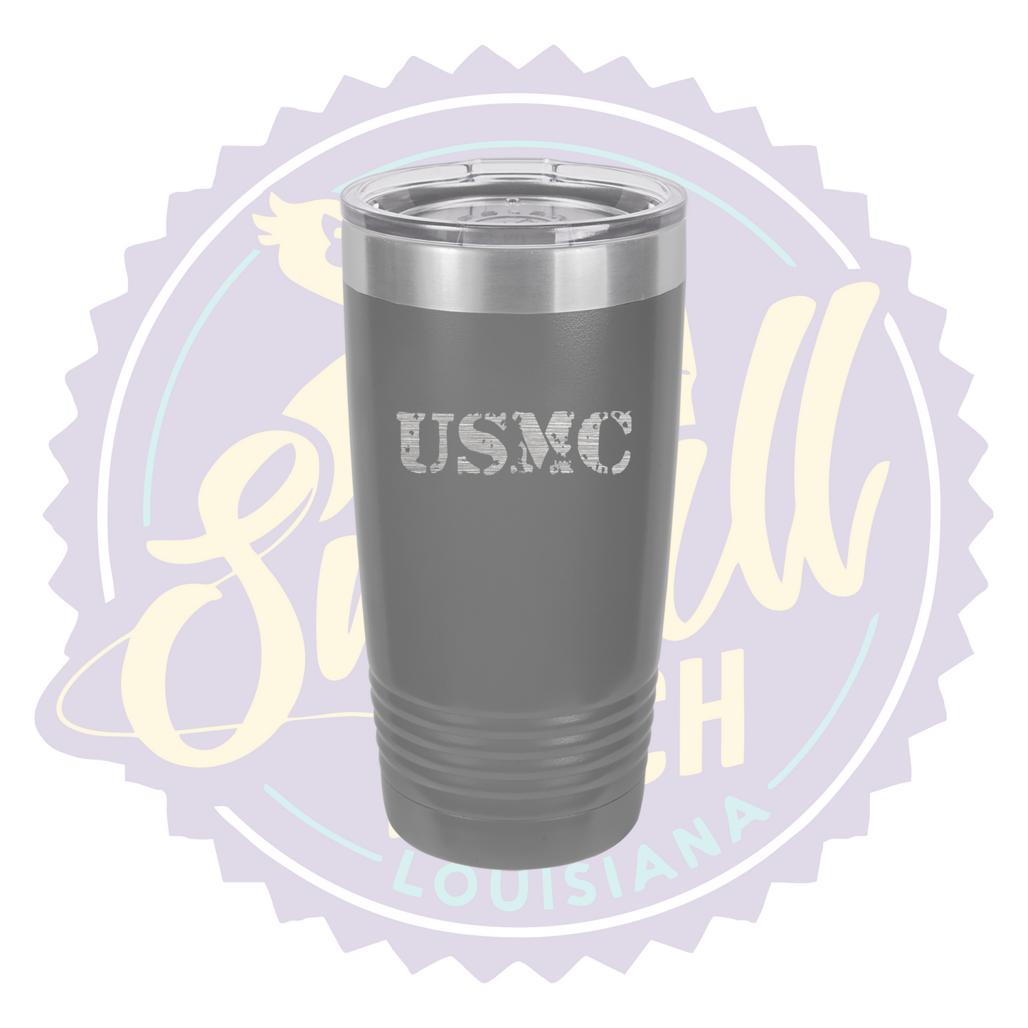 USMC Laser Engraved Tumbler
