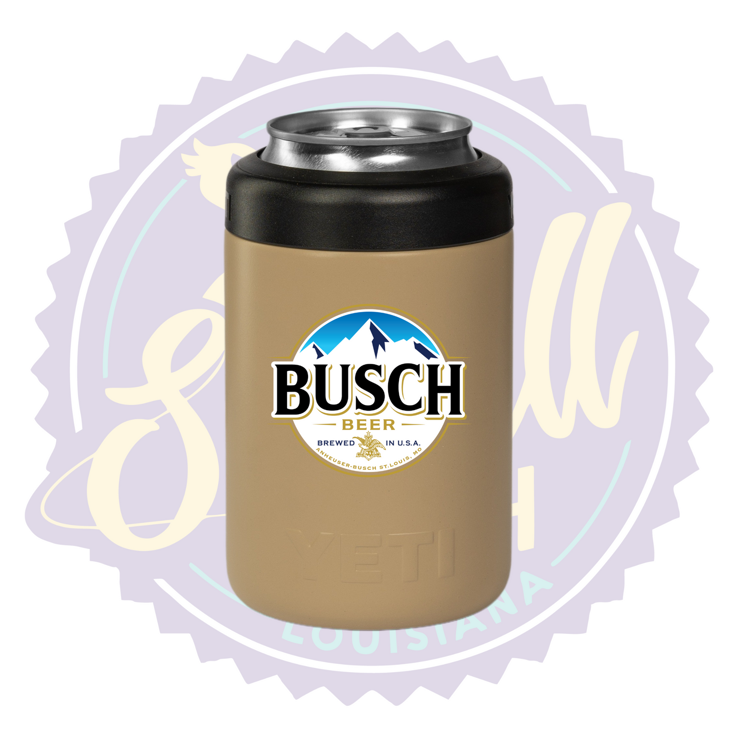 Busch Beer Full Color Print Can Beverage Holder