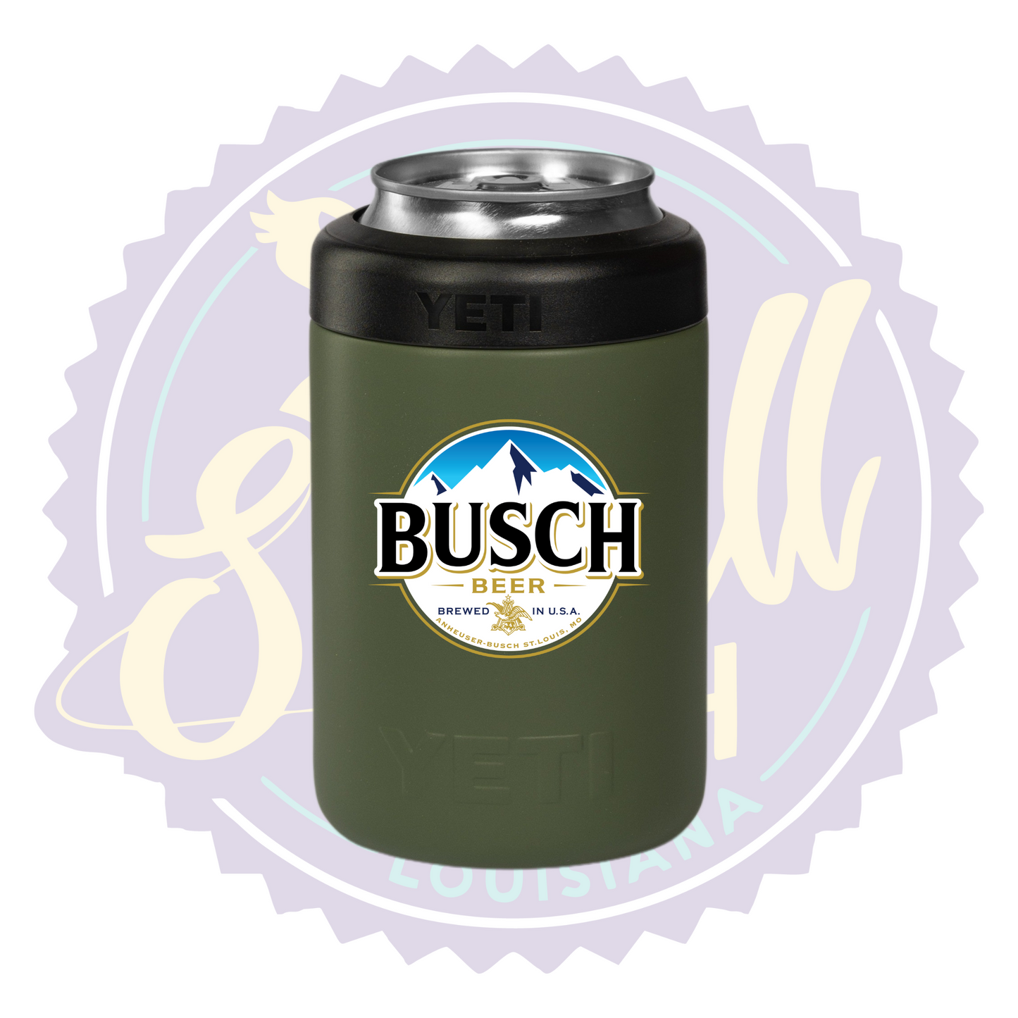 Busch Beer Full Color Print Can Beverage Holder