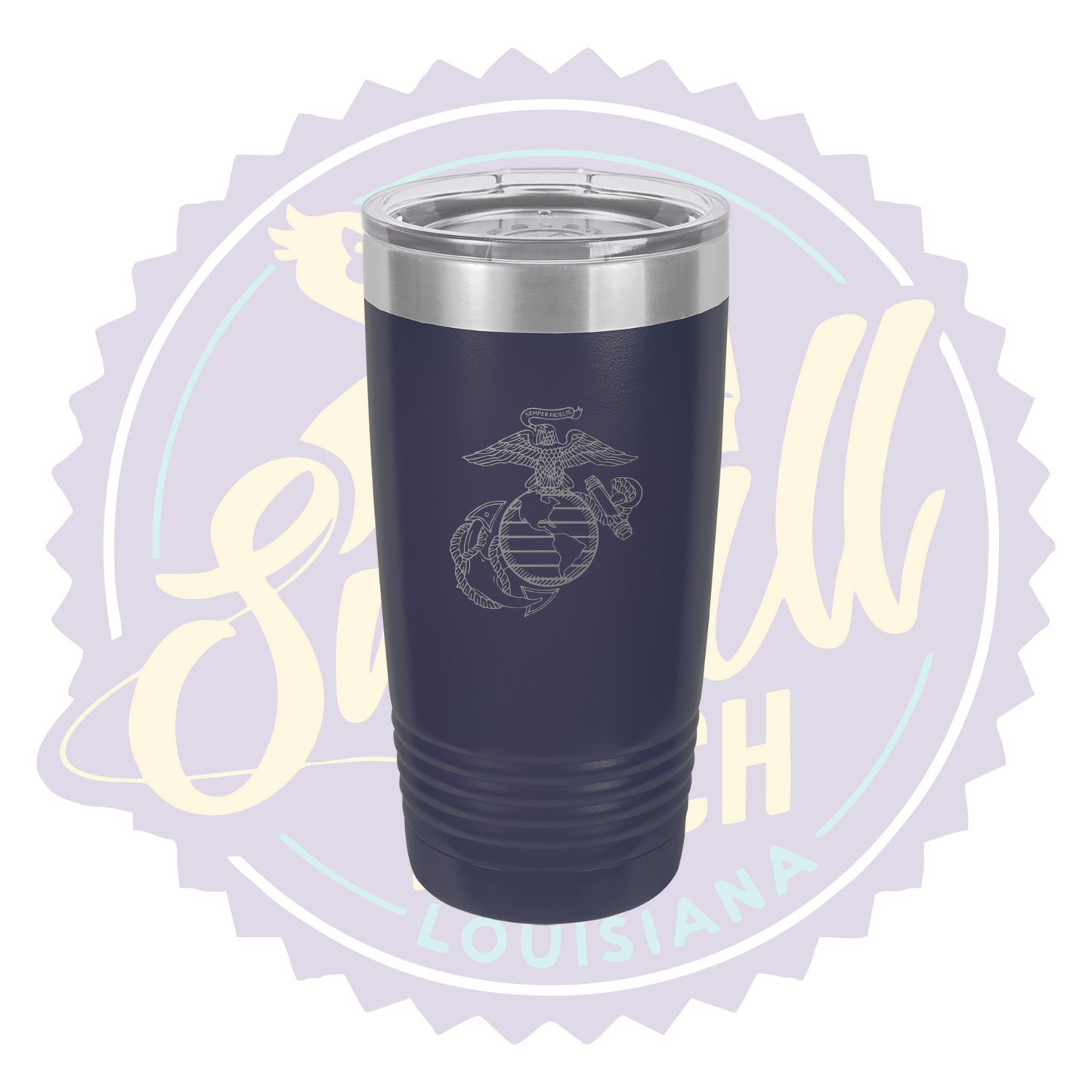 USMC Eagle Globe Laser Engraved Tumbler