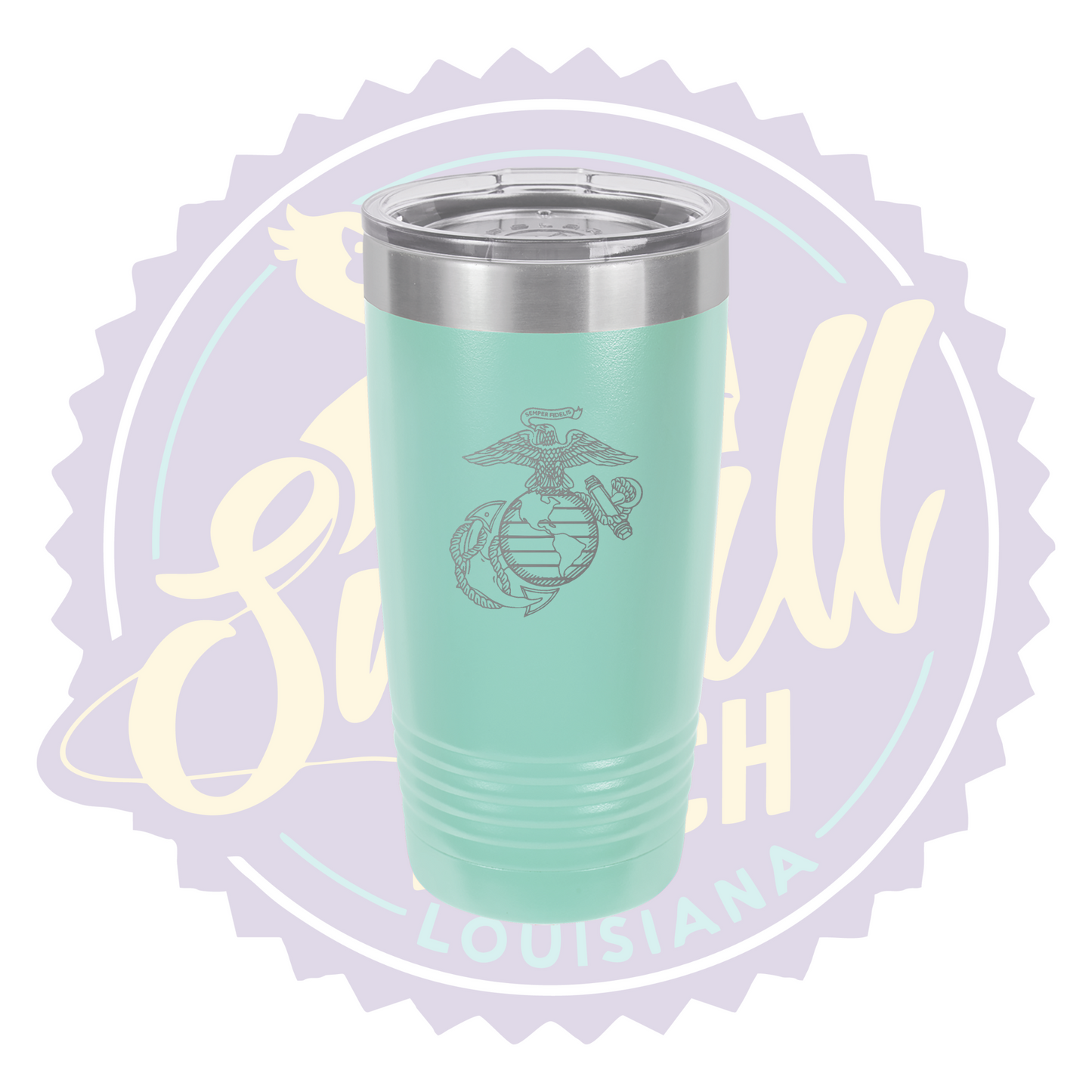 USMC Eagle Globe Laser Engraved Tumbler