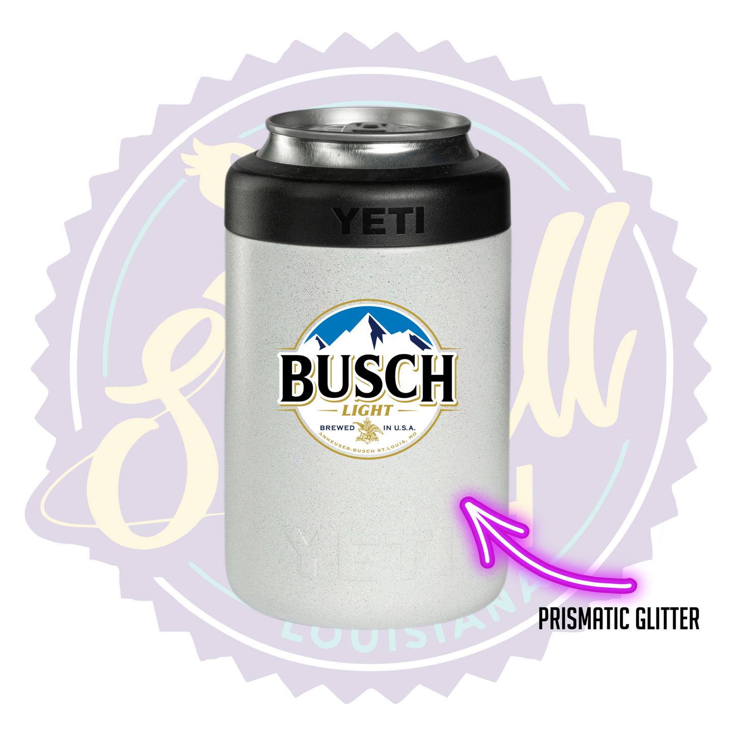 Busch Light Full Color Print Can Beverage Holder