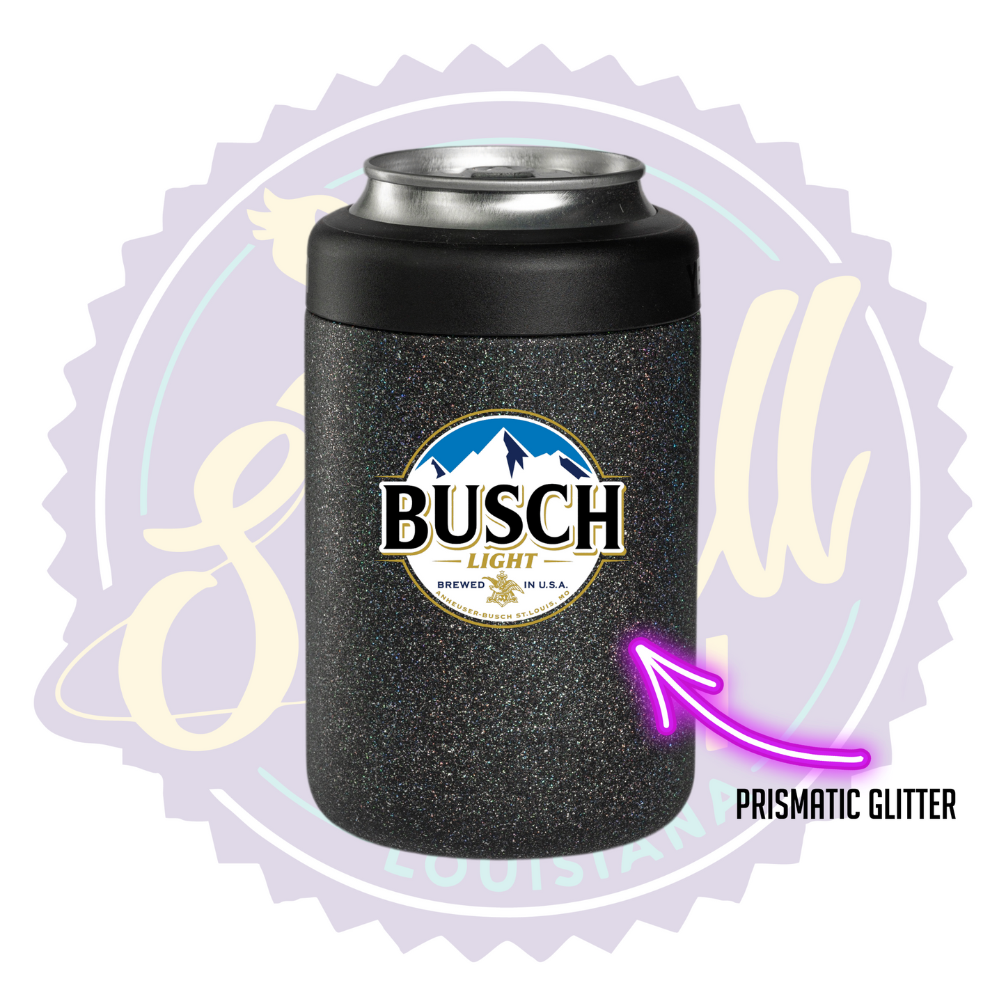 Busch Light Full Color Print Can Beverage Holder