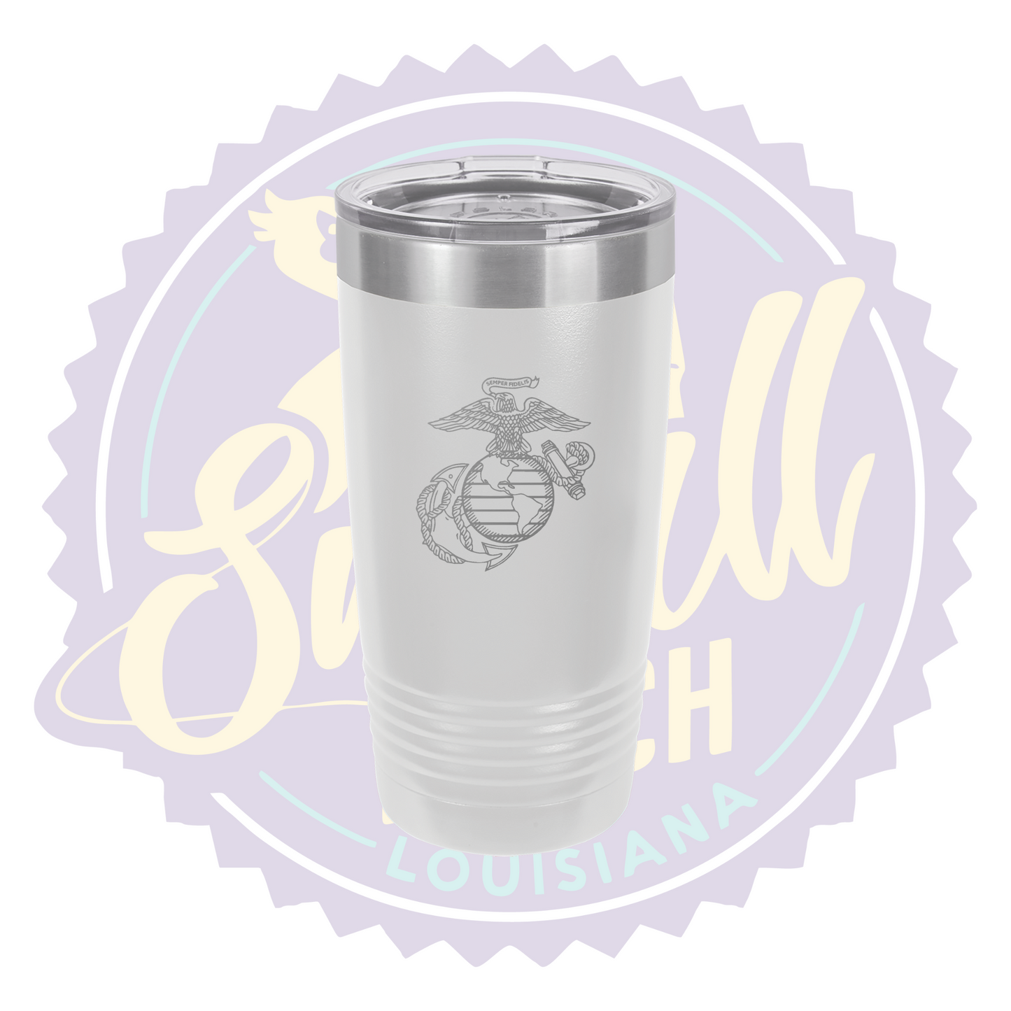 USMC Eagle Globe Laser Engraved Tumbler