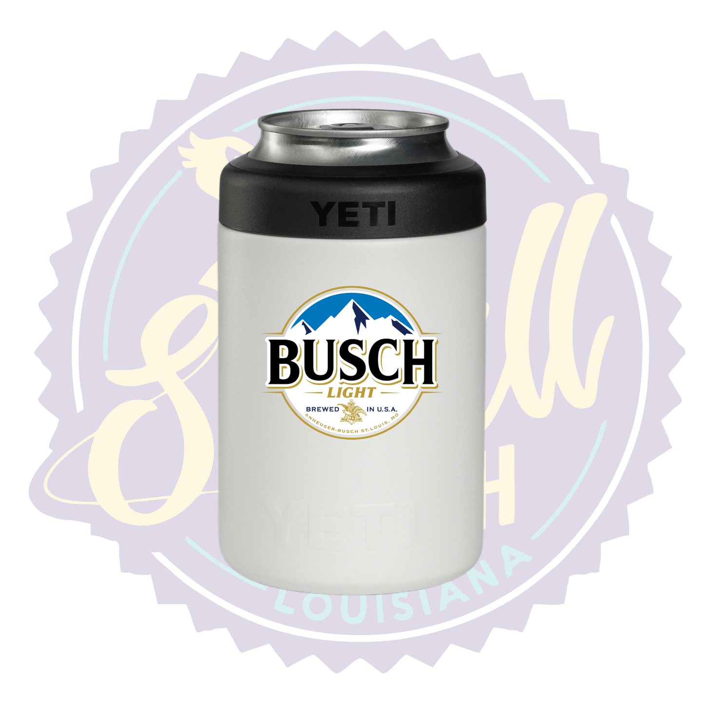 Busch Light Full Color Print Can Beverage Holder