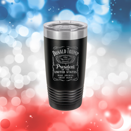 Trump 45/47 Whiskey 20oz Tumbler