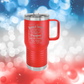 Trump 45/47 Whiskey 20oz Travel Tumbler with Handle