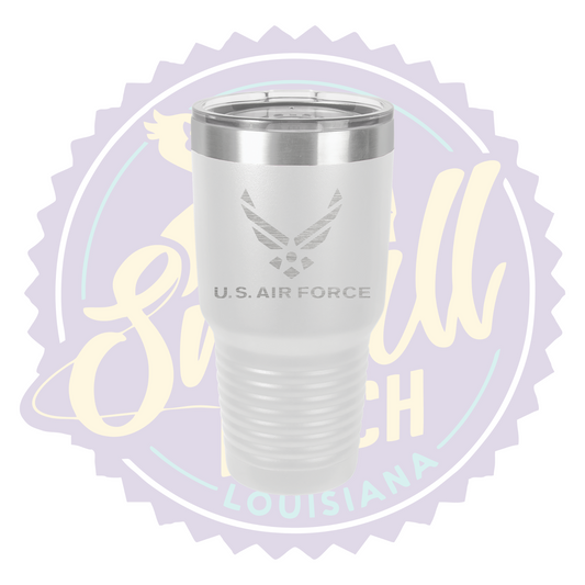 Air Force Laser Engraved Tumbler