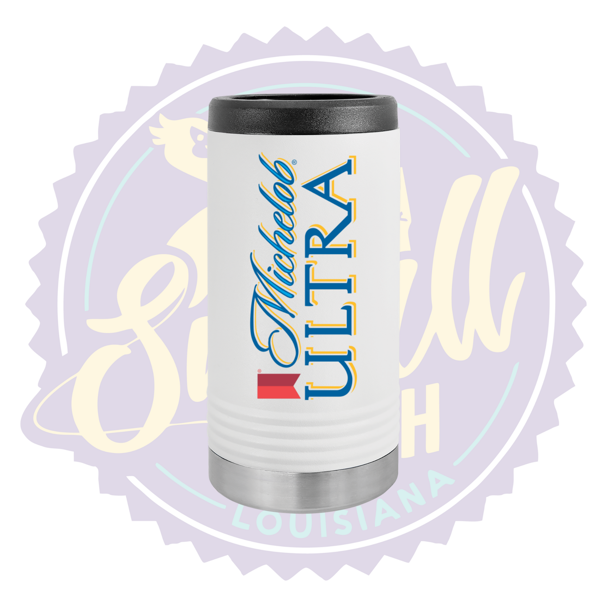 Thermos Stainless Steel Ultra Can Koozie Michelob Ultra Beer Full