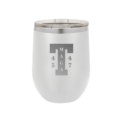 Trump 45/47 T MAGA 12oz Wine Tumbler