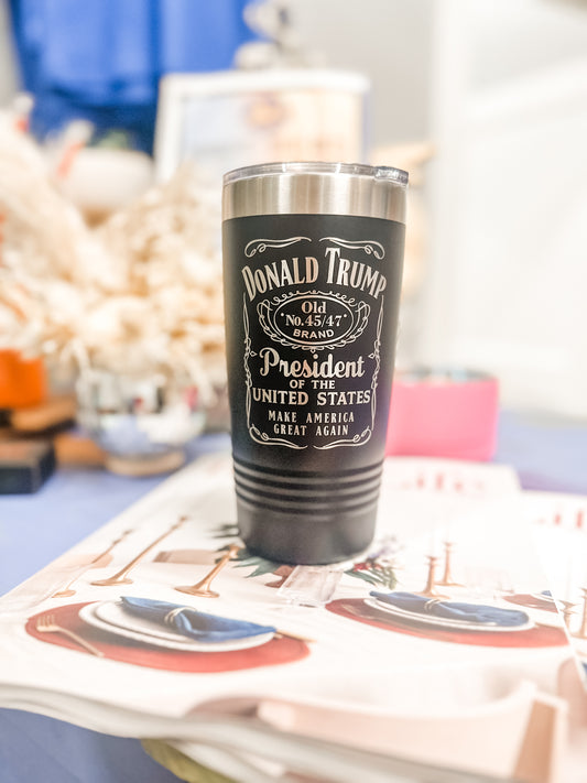 Trump 45/47 Whiskey 20oz Tumbler