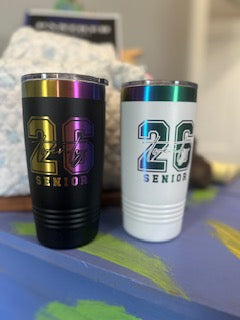 Class of 2026 Laser Engraved 20oz Prism Tumbler
