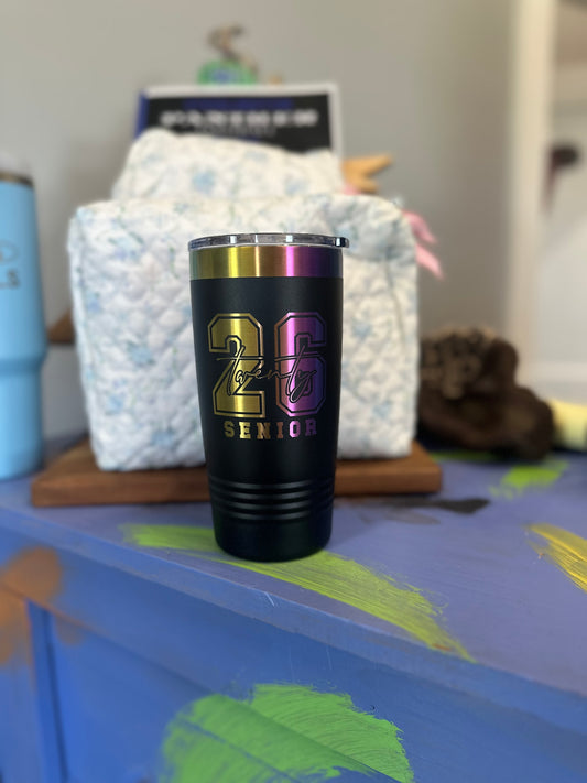 Class of 2026 Laser Engraved 20oz Prism Tumbler