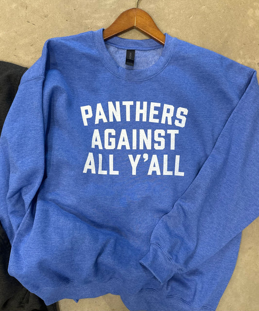 Panthers Against All Y'all FLEECE **PRE-ORDER ENDS WED. 10/15